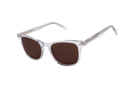 Crystal Sunglasses (Brown) Angled View