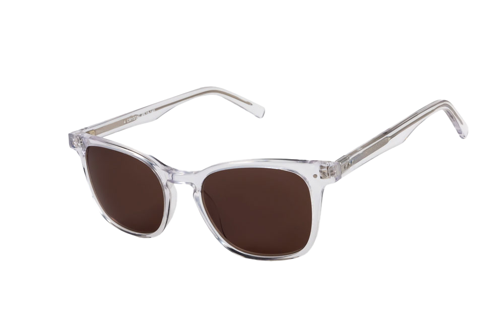 Crystal Sunglasses Prescription (Brown) Angled View