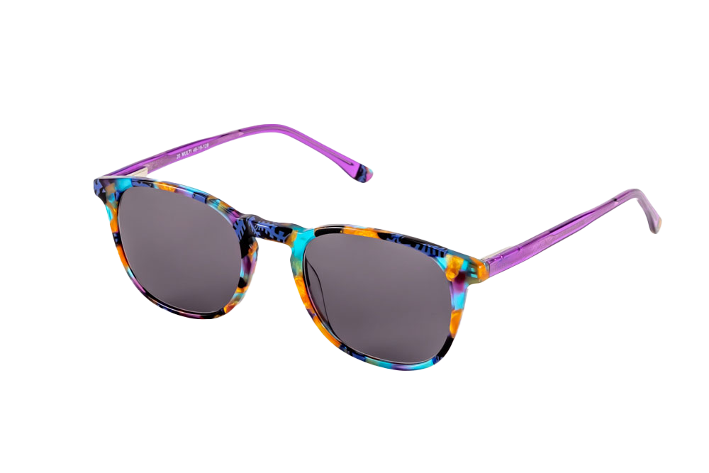 Elsa Kids Sunglasses Readers (Grey) Angled View