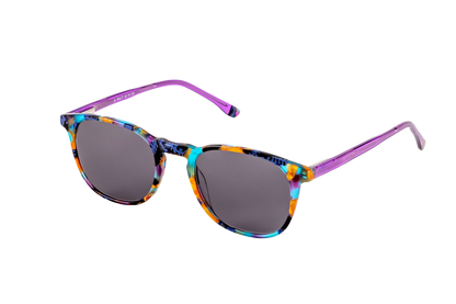 Elsa Kids Sunglasses Readers (Grey) Angled View