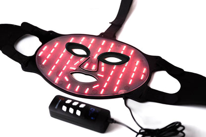 Red Light Face Mask Flat with Controller